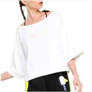 Selena Gomez x PUMA white oversized fit sweatshirt Size M